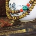 Tanfog Authentic Yak Bone 108 Mala Beads Hand-Strung Tibetan Prayer Bracelet