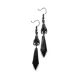 Tanfog Gothic Bat Teardrop Earrings  Vampire Aesthetic Dark Red Dangles - Image 7