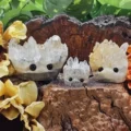 Tanfog Mini Citrine Hedgehog Crystal Ornament | Hand-Finished Desk Companion - Image 2